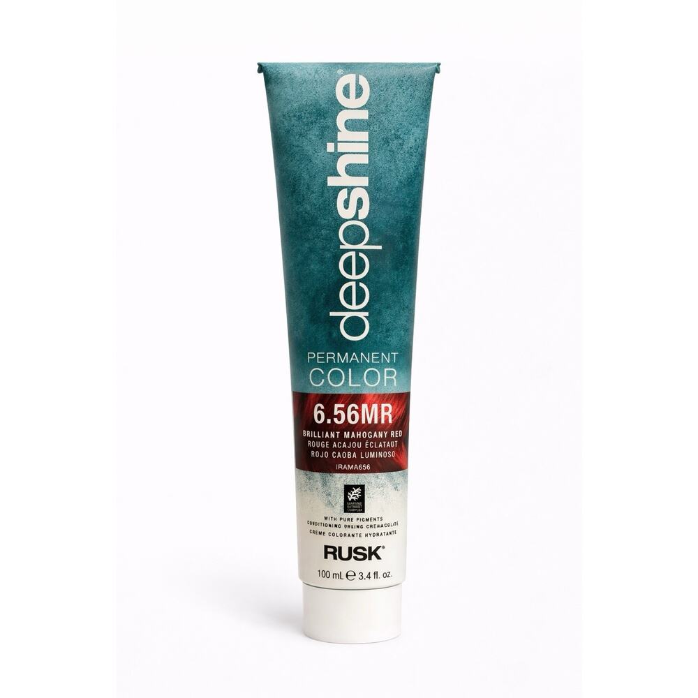 RUSK Deepshine Permanent Hair Color 6.56MR Brilliant Mahogany Red 3.4 fl oz /